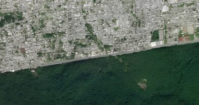 Foto de satélite impressiona ao mostrar divisa de Manaus com a Floresta; veja
