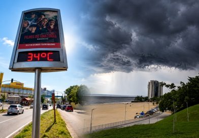 Manaus pode ter chuva e temperatura de até 34°C neste sábado