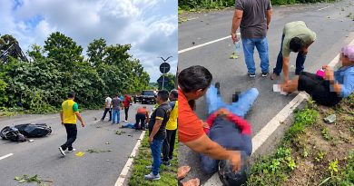 Árvore desaba sobre motociclista e passageira durante retirada de vegetação em Manaus