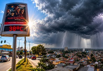 Manaus terá chuva, fumaça e sensação térmica de até 38 °C nesta segunda (19)