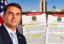 Flávio Bolsonaro altera carta, retira expressão ‘presidente eleito’ e passa a se declarar ‘líder do Brasil’