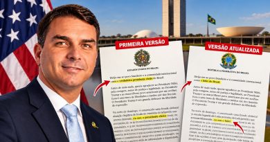 Flávio Bolsonaro altera carta, retira expressão ‘presidente eleito’ e passa a se declarar ‘líder do Brasil’ Flávio Bolsonaro altera carta, retira expressão ‘presidente eleito’ e passa a se declarar ‘líder do Brasil’
