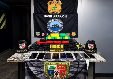Cão farejador encontra 41 tabletes de suposta cocaína escondidos em barco no Amazonas Cão farejador encontra 41 tabletes de suposta cocaína escondidos em barco no Amazonas