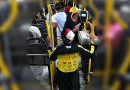 Câmeras flagram quatro criminosos armados assaltando ônibus no Japiim, em Manaus